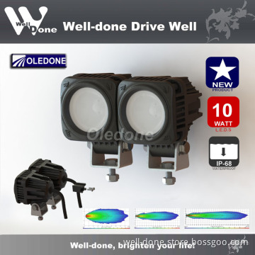 Linkable Mini 10W CREE LED Driving Light for Motorcycle